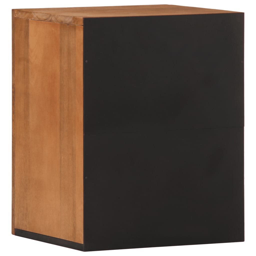 Bathroom wall cabinet 38x33x48 cm solid mango wood