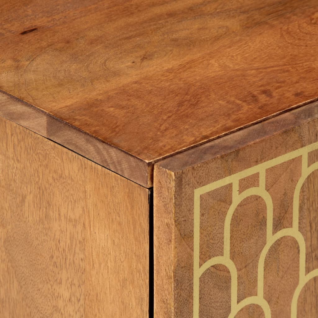 Bathroom wall cabinet 38x33x48 cm solid mango wood