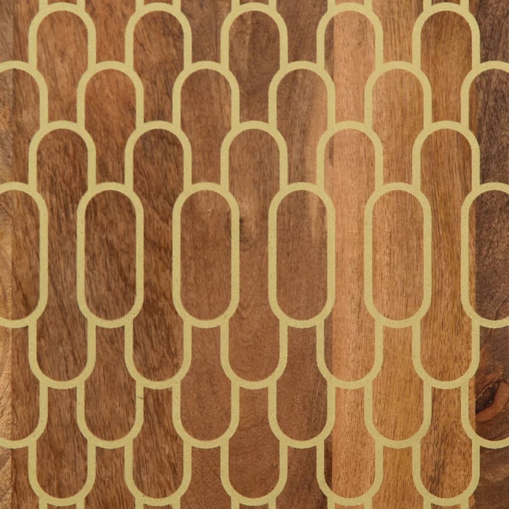 Bathroom wall cabinet 38x33x48 cm solid mango wood