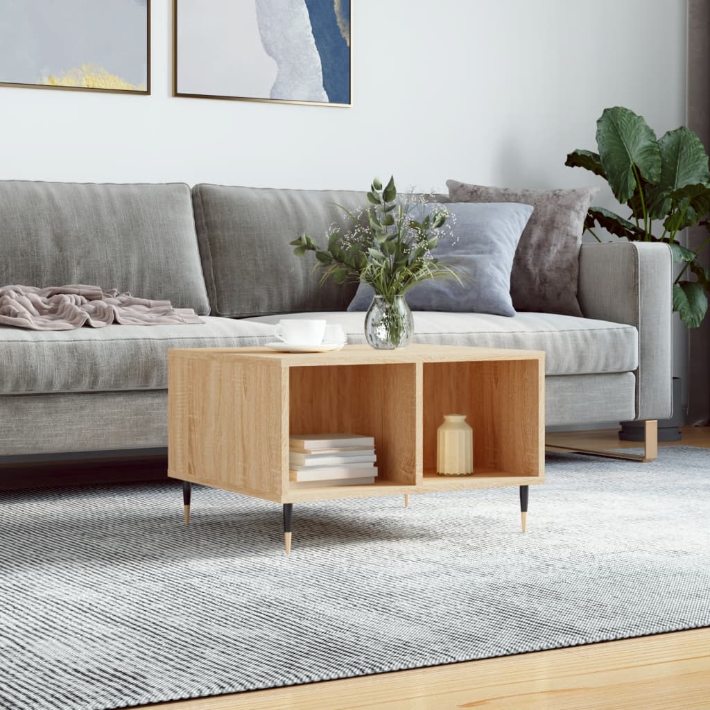 Coffee table Sonoma oak 60x50x36.5 cm wood material