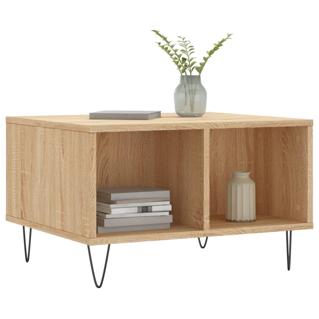 Coffee table Sonoma oak 60x50x36.5 cm wood material