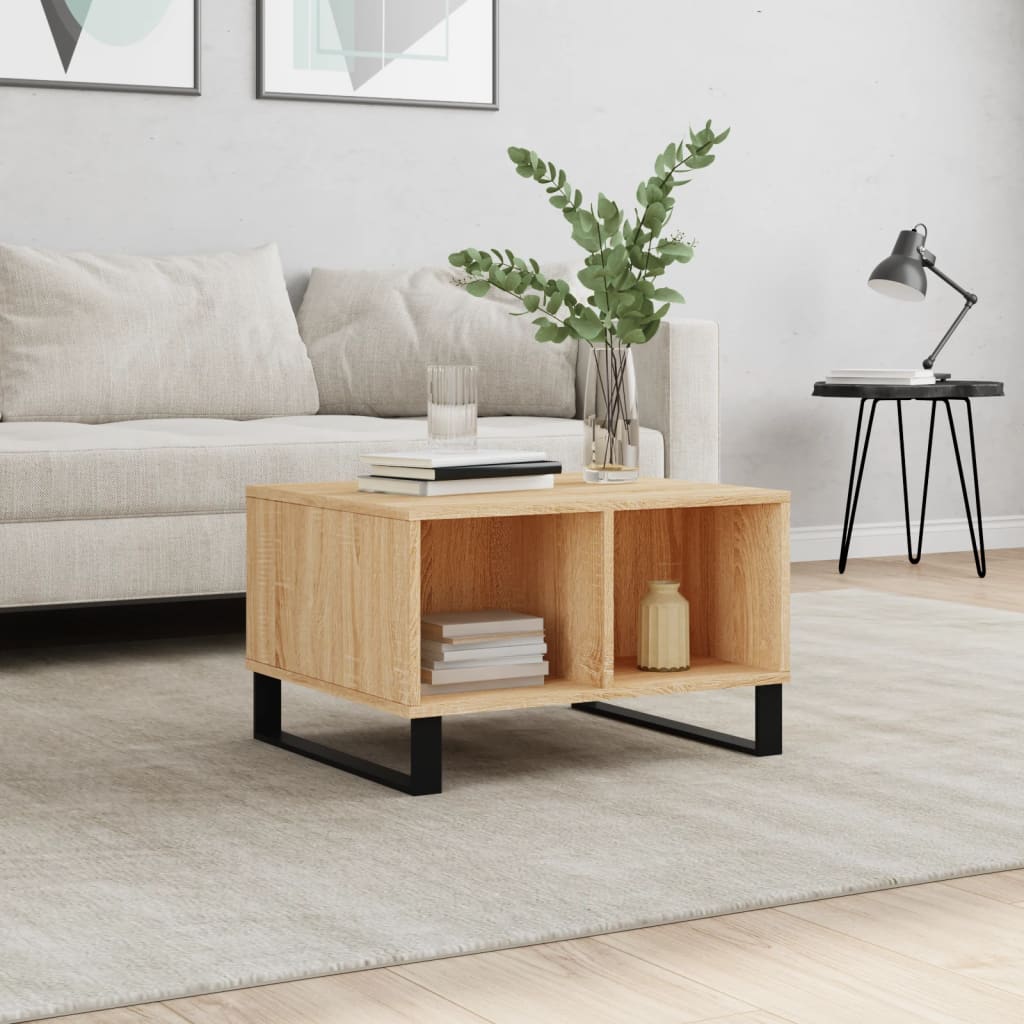 Coffee table Sonoma oak 60x50x36.5 cm wood material