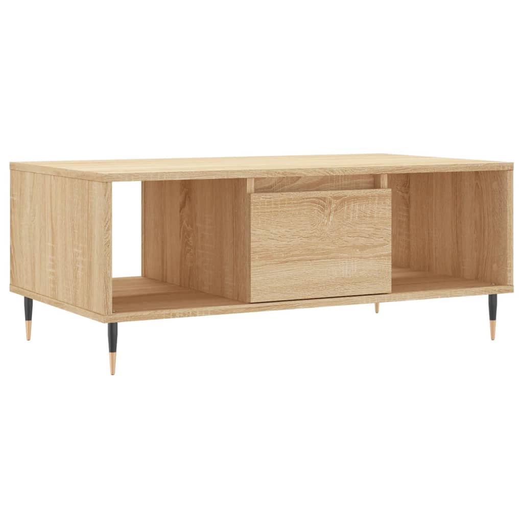 Table basse chêne Sonoma 90x50x36,5 cm en bois