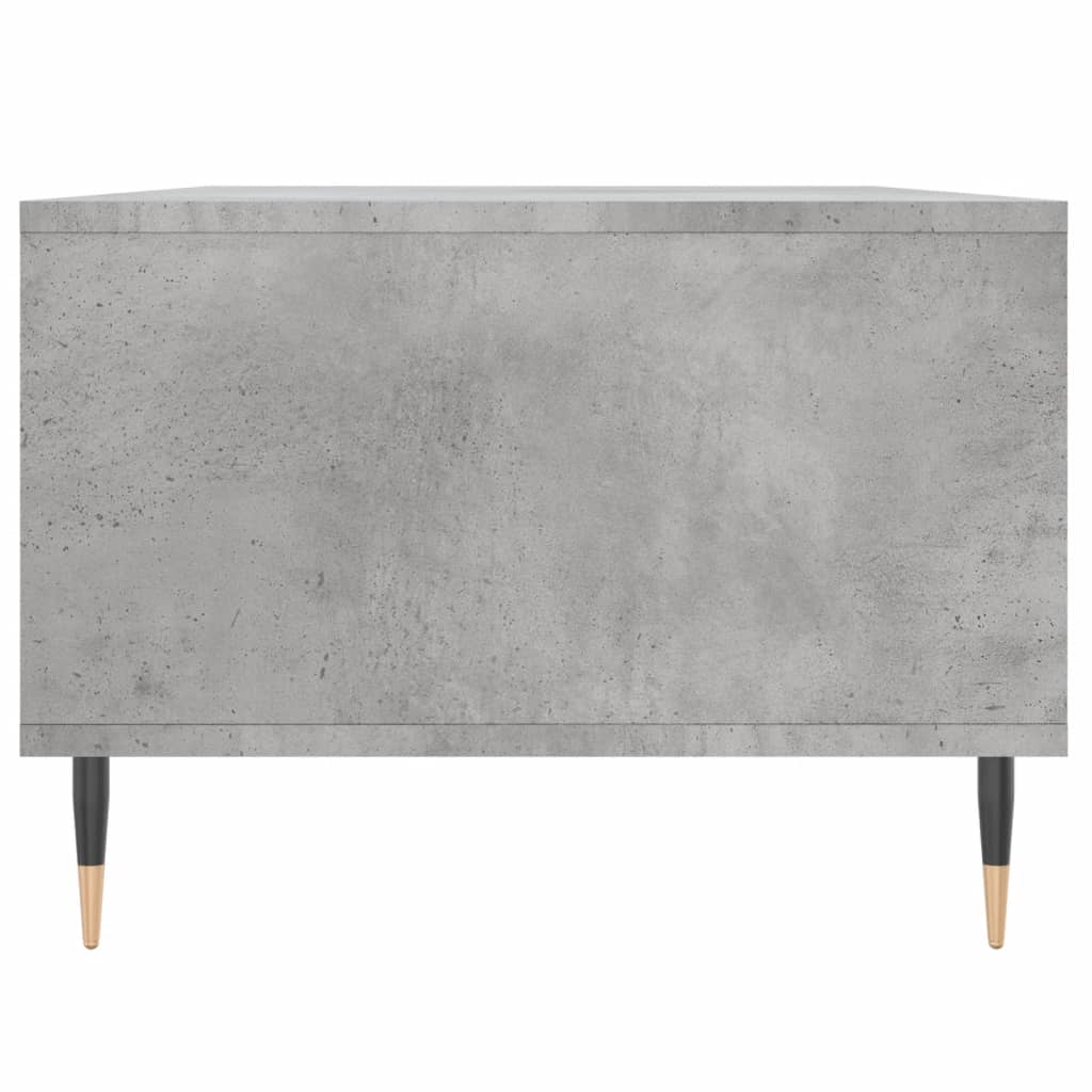 Table basse gris béton 90x50x36,5 cm en bois