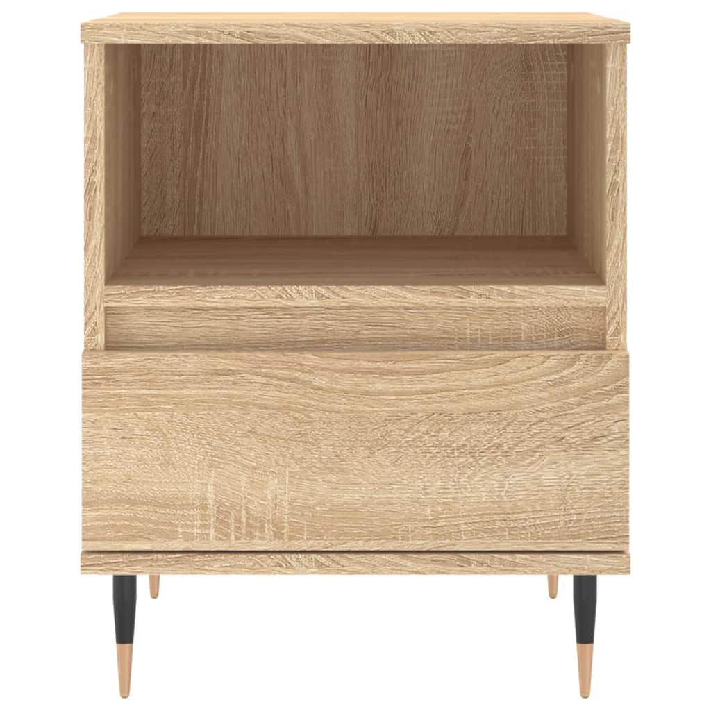 Tables de chevet 2 pcs. Chêne Sonoma 40x35x50 cm matériau bois