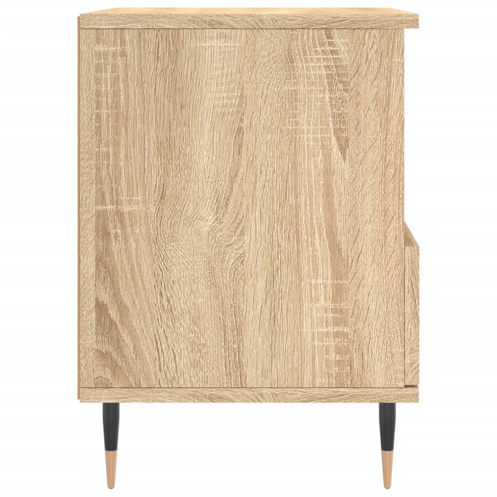 Tables de chevet 2 pcs. Chêne Sonoma 40x35x50 cm matériau bois