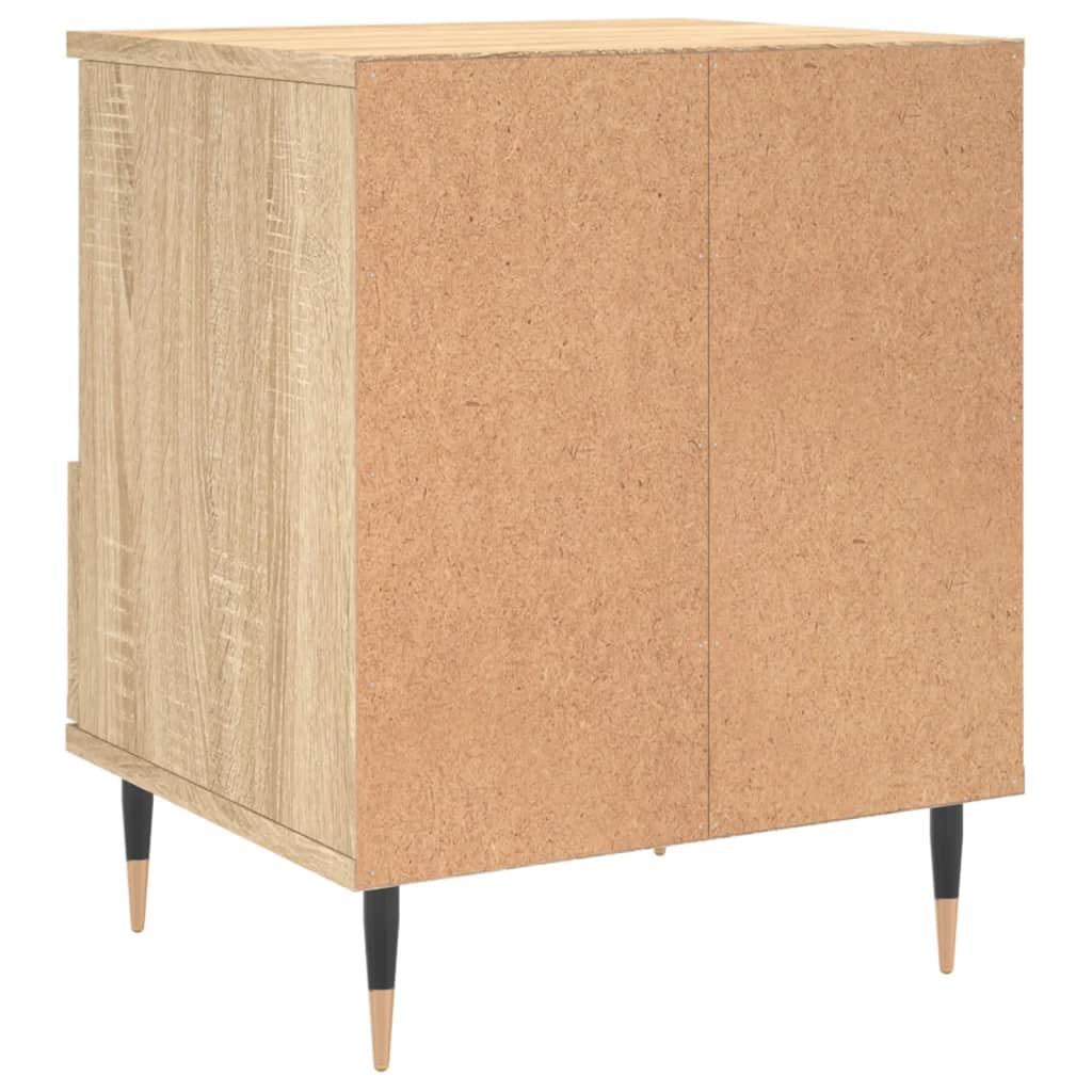 Tables de chevet 2 pcs. Chêne Sonoma 40x35x50 cm matériau bois