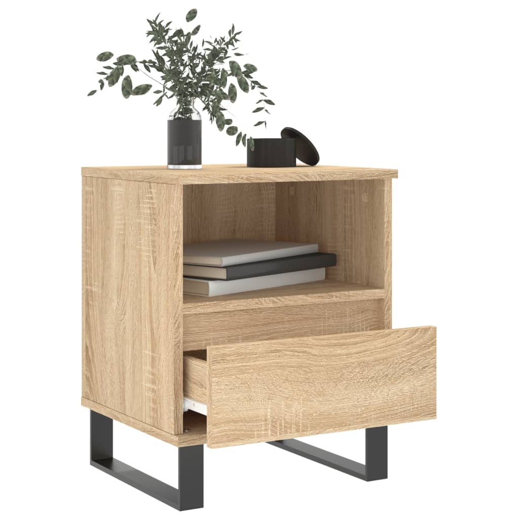 Table de chevet chêne Sonoma 40x35x50 cm en bois