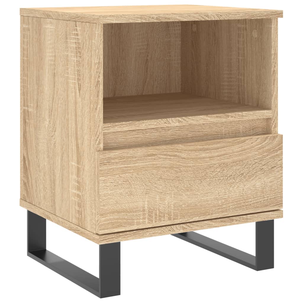Tables de chevet 2 pcs. Chêne Sonoma 40x35x50 cm matériau bois