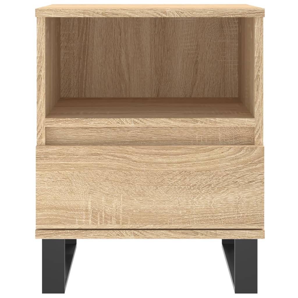 Tables de chevet 2 pcs. Chêne Sonoma 40x35x50 cm matériau bois