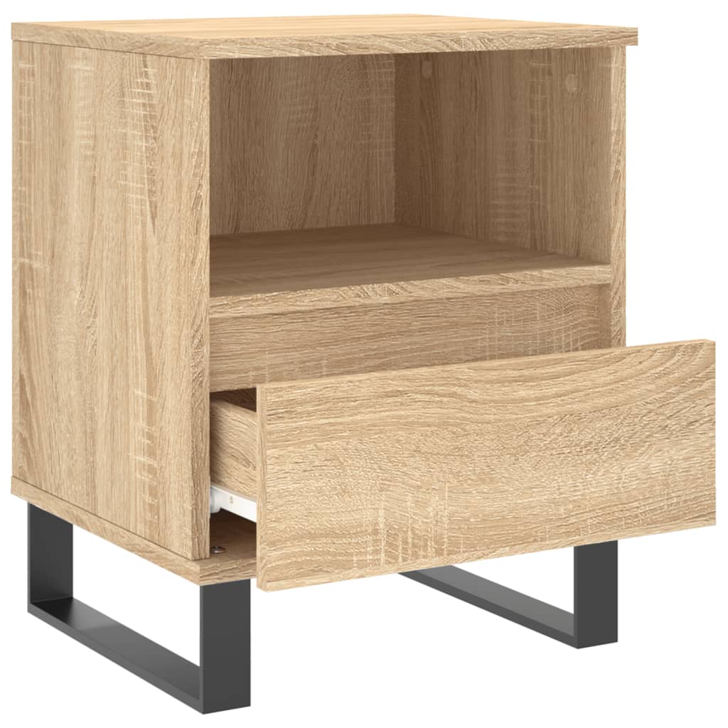 Tables de chevet 2 pcs. Chêne Sonoma 40x35x50 cm matériau bois