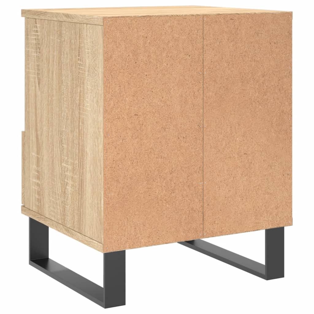 Tables de chevet 2 pcs. Chêne Sonoma 40x35x50 cm matériau bois