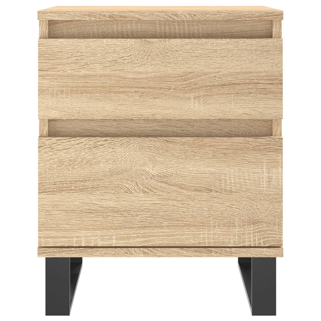 Tables de chevet 2 pcs. Chêne Sonoma 40x35x50 cm matériau bois