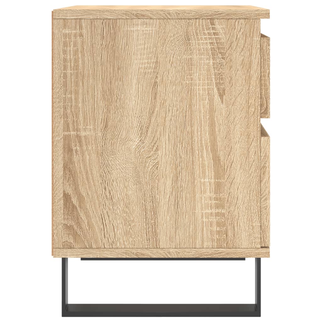 Tables de chevet 2 pcs. Chêne Sonoma 40x35x50 cm matériau bois