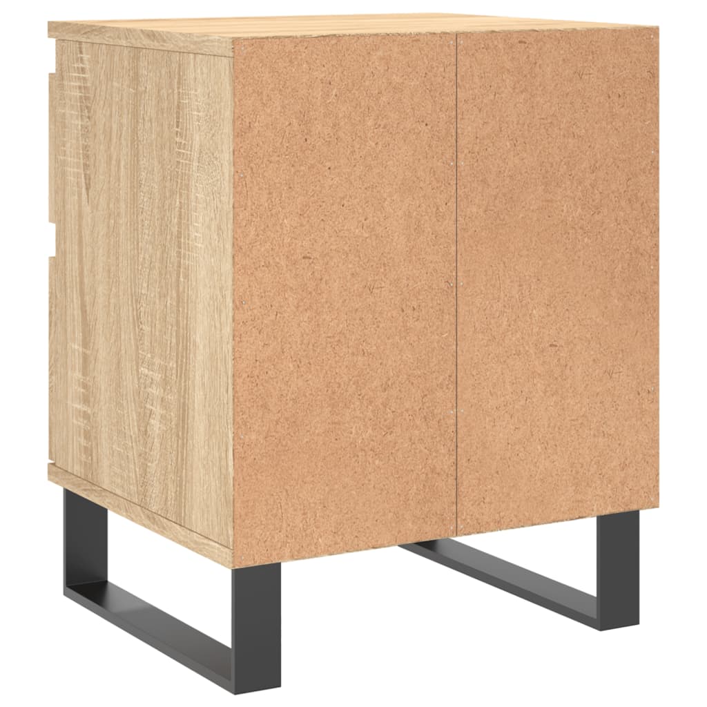 Tables de chevet 2 pcs. Chêne Sonoma 40x35x50 cm matériau bois