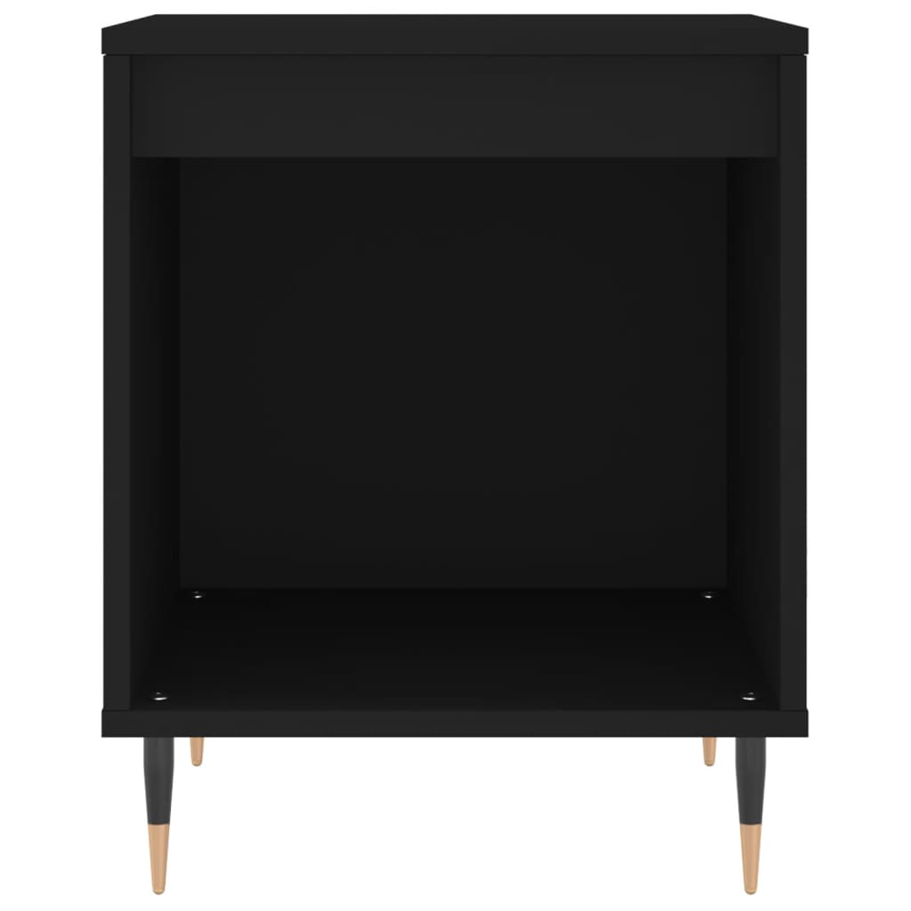 Tables de chevet 2 pcs. Noir 40x35x50 cm en bois
