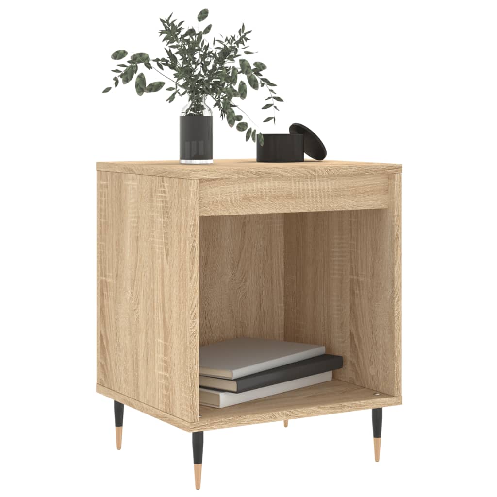 Tables de chevet 2 pcs. Chêne Sonoma 40x35x50 cm matériau bois