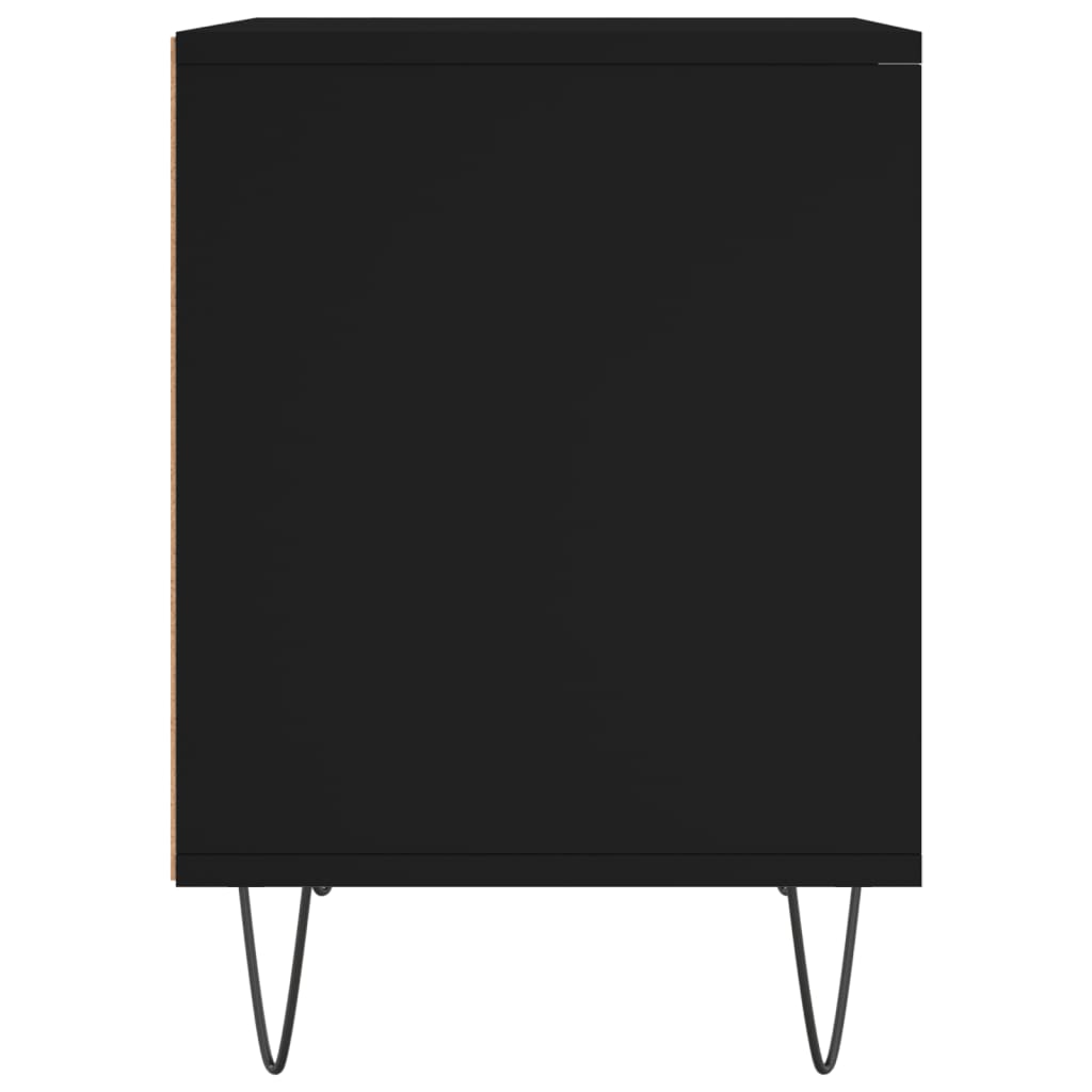 Tables de chevet 2 pcs. Noir 40x35x50 cm en bois