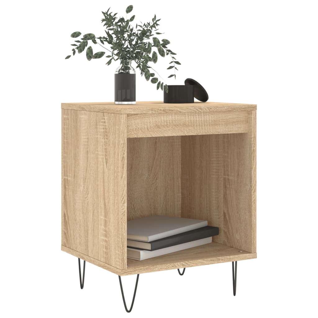 Tables de chevet 2 pcs. Chêne Sonoma 40x35x50 cm matériau bois