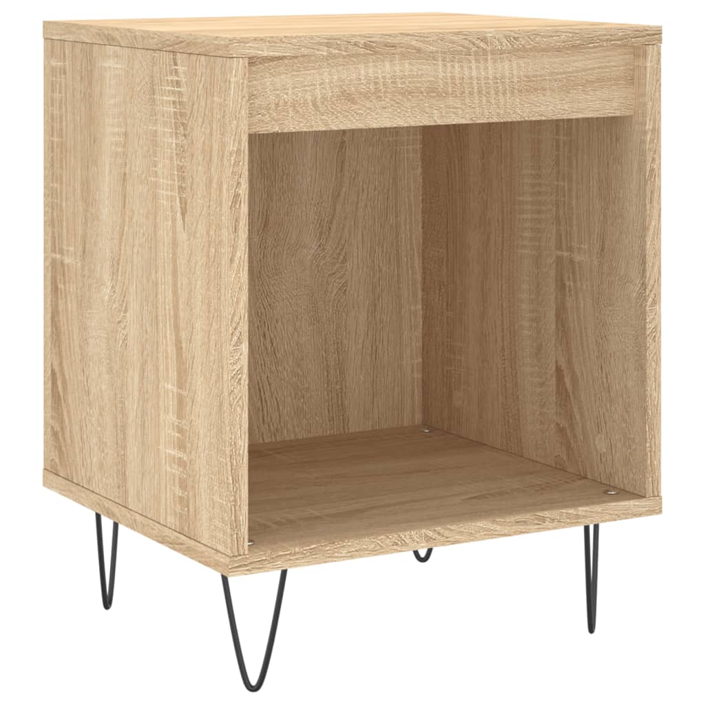 Tables de chevet 2 pcs. Chêne Sonoma 40x35x50 cm matériau bois