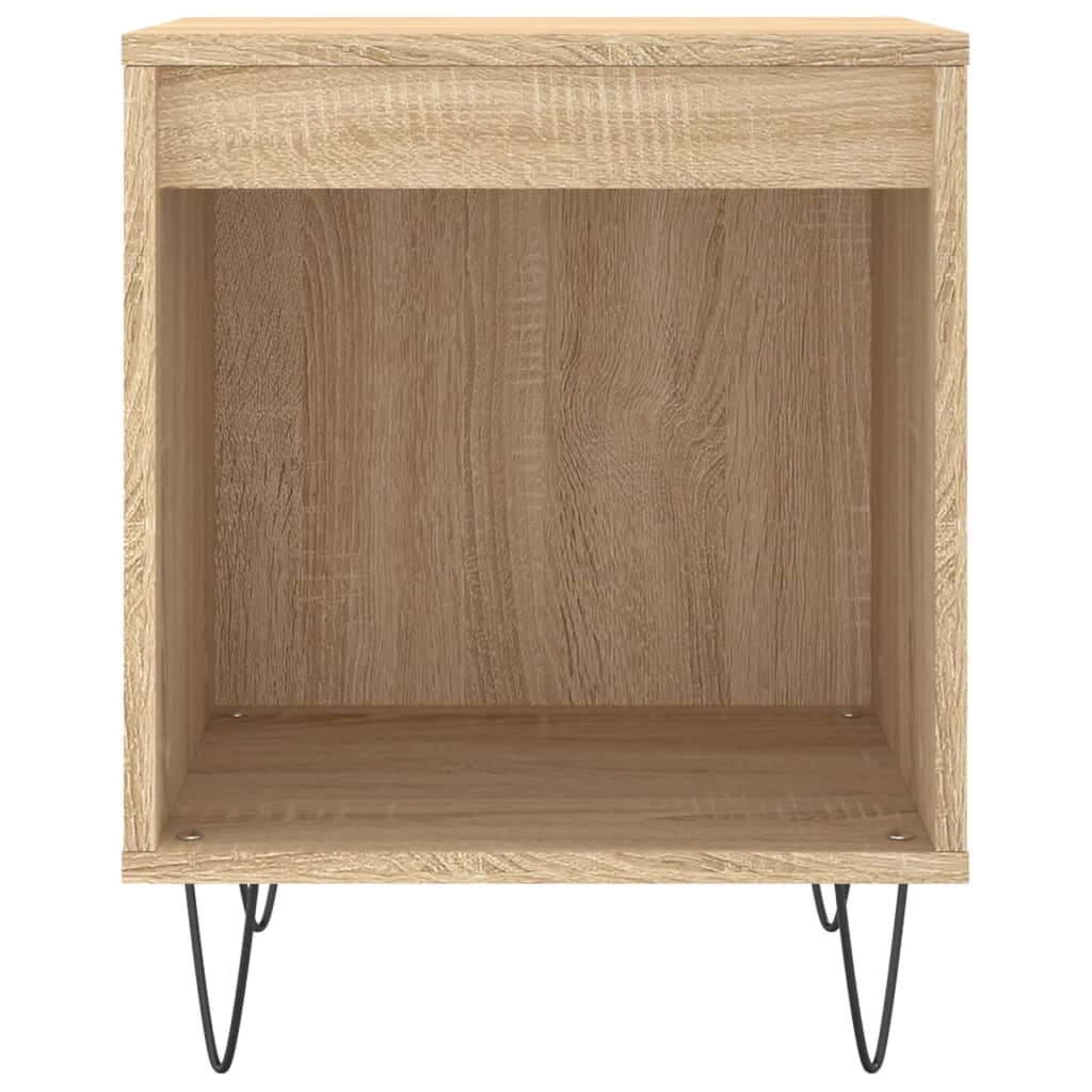 Tables de chevet 2 pcs. Chêne Sonoma 40x35x50 cm matériau bois