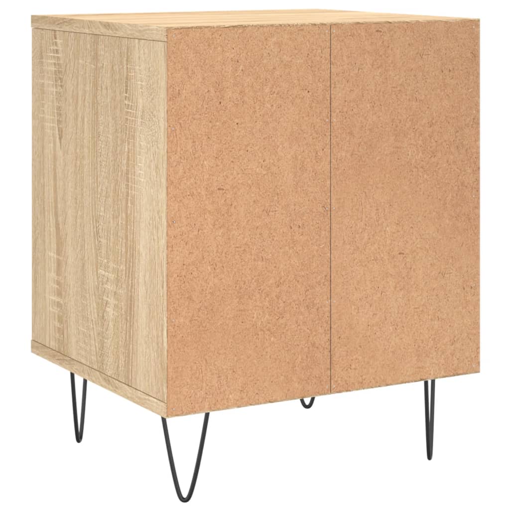 Tables de chevet 2 pcs. Chêne Sonoma 40x35x50 cm matériau bois