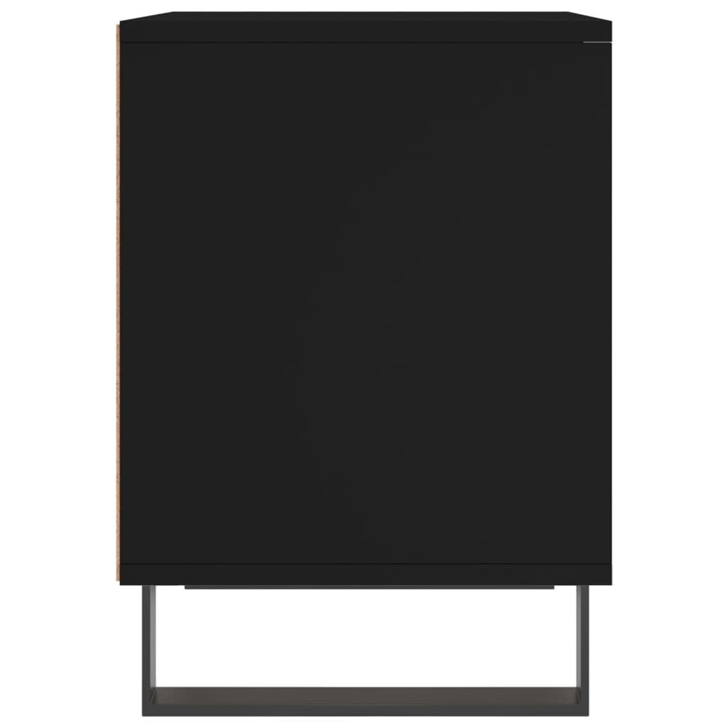 Tables de chevet 2 pcs. Noir 40x35x50 cm en bois