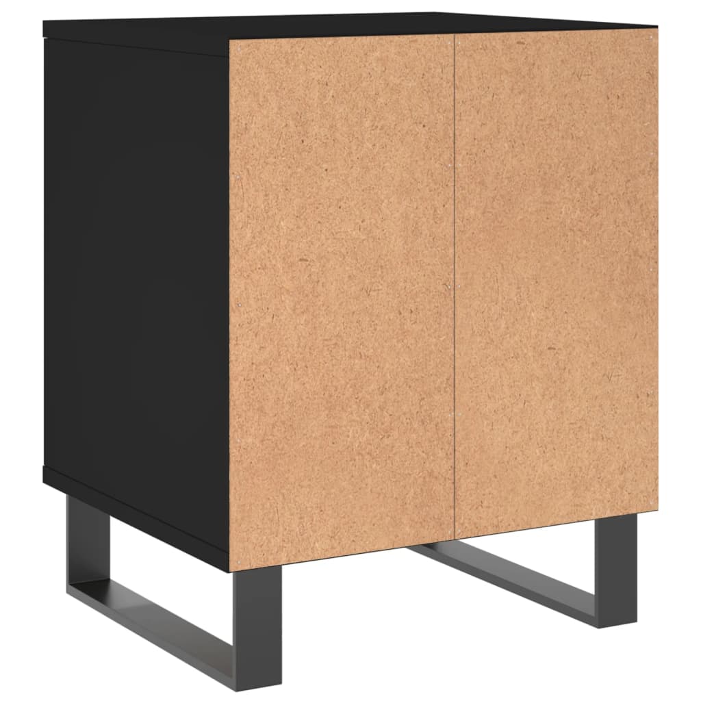 Tables de chevet 2 pcs. Noir 40x35x50 cm en bois