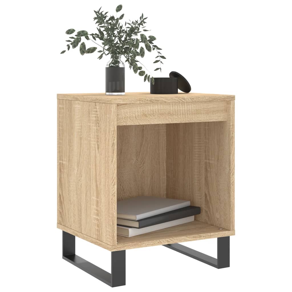 Tables de chevet 2 pcs. Chêne Sonoma 40x35x50 cm matériau bois