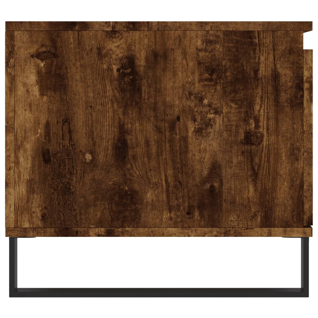 Coffee table smoked oak 100x50x45 cm wood material