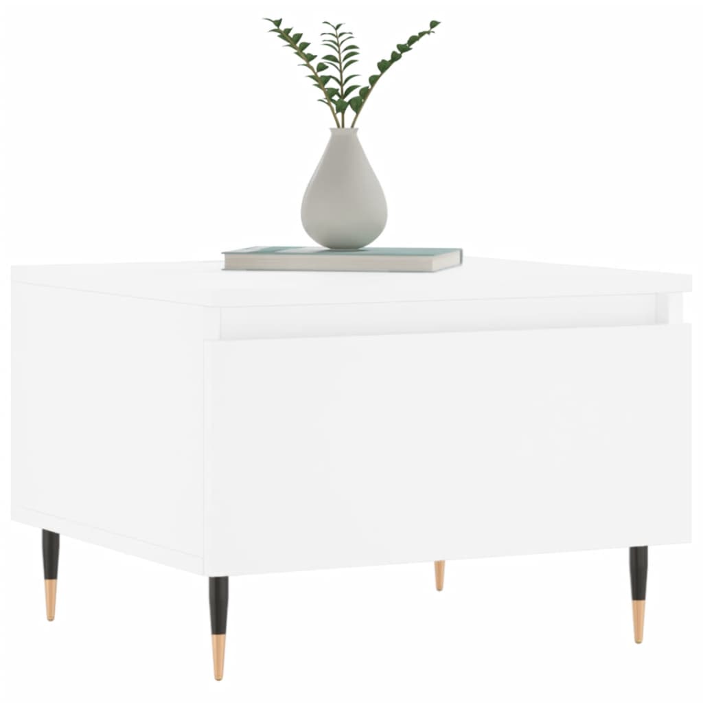 Coffee Tables 2 pcs. White 50x46x35 cm Wood Material