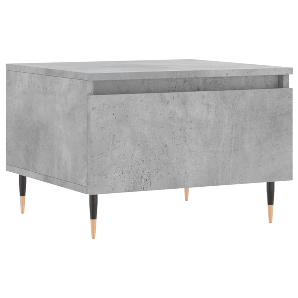 Coffee tables 2 pcs. Concrete grey 50x46x35 cm wood material