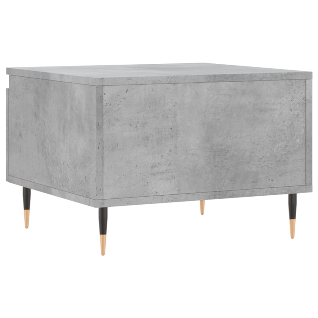 Coffee tables 2 pcs. Concrete grey 50x46x35 cm wood material