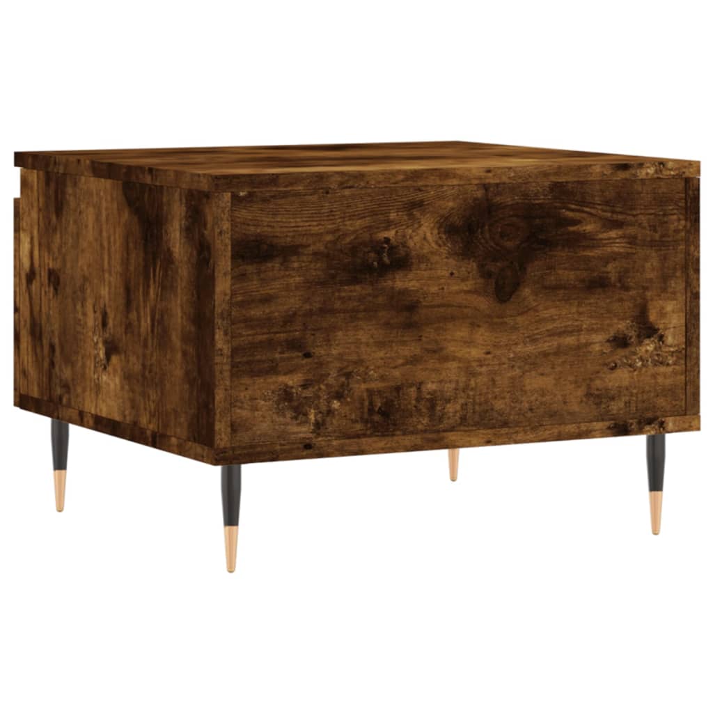 Coffee tables 2 pcs. Smoked oak 50x46x35 cm wood material
