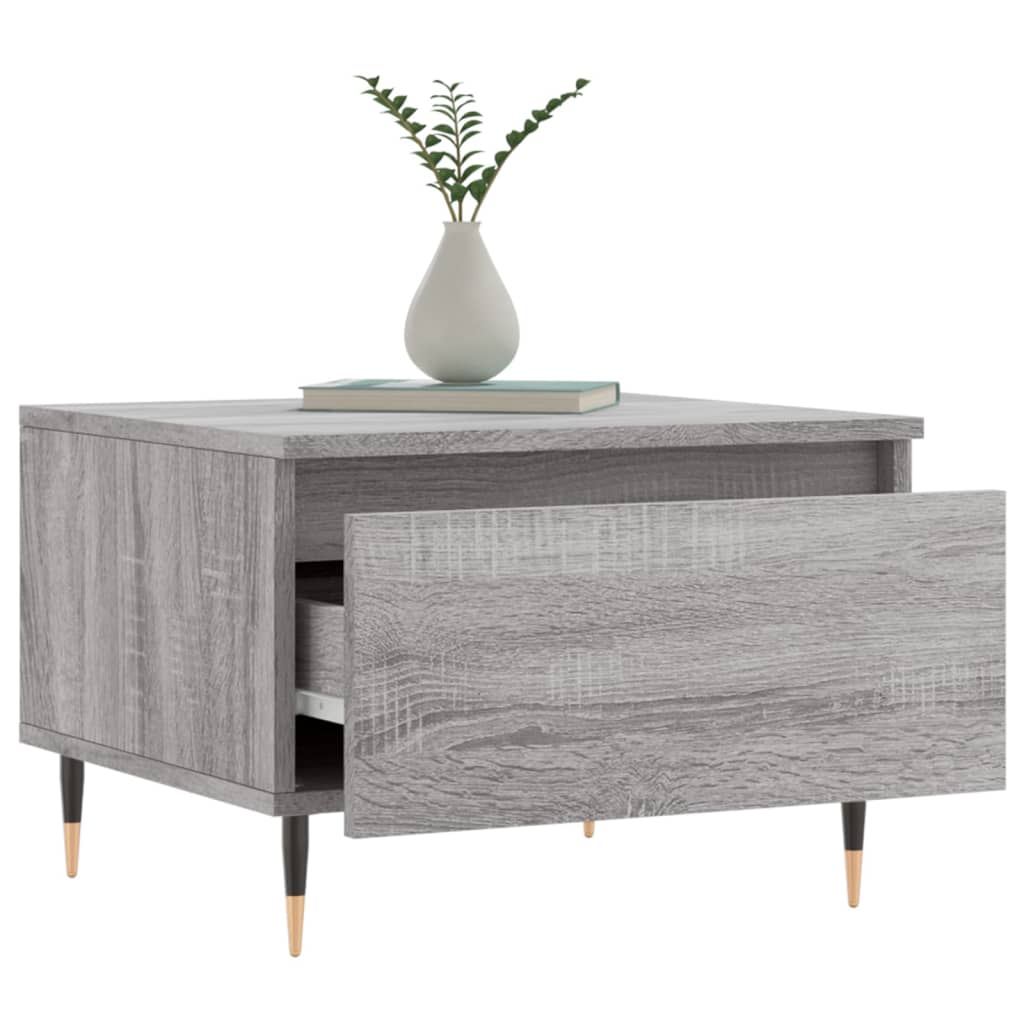 Coffee Tables 2 pcs. Gray Sonoma 50x46x35 cm Wood Material