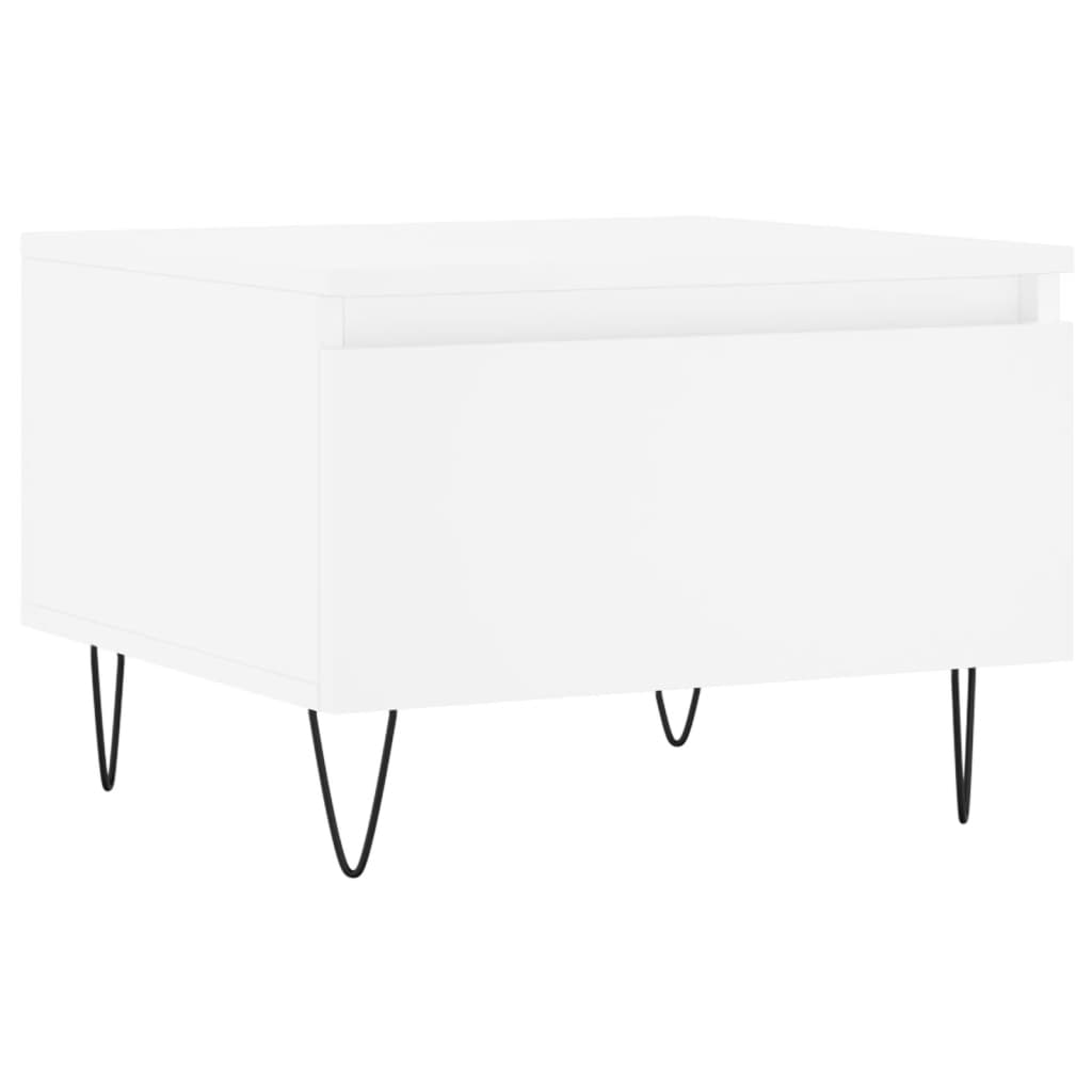Coffee Tables 2 pcs. White 50x46x35 cm Wood Material