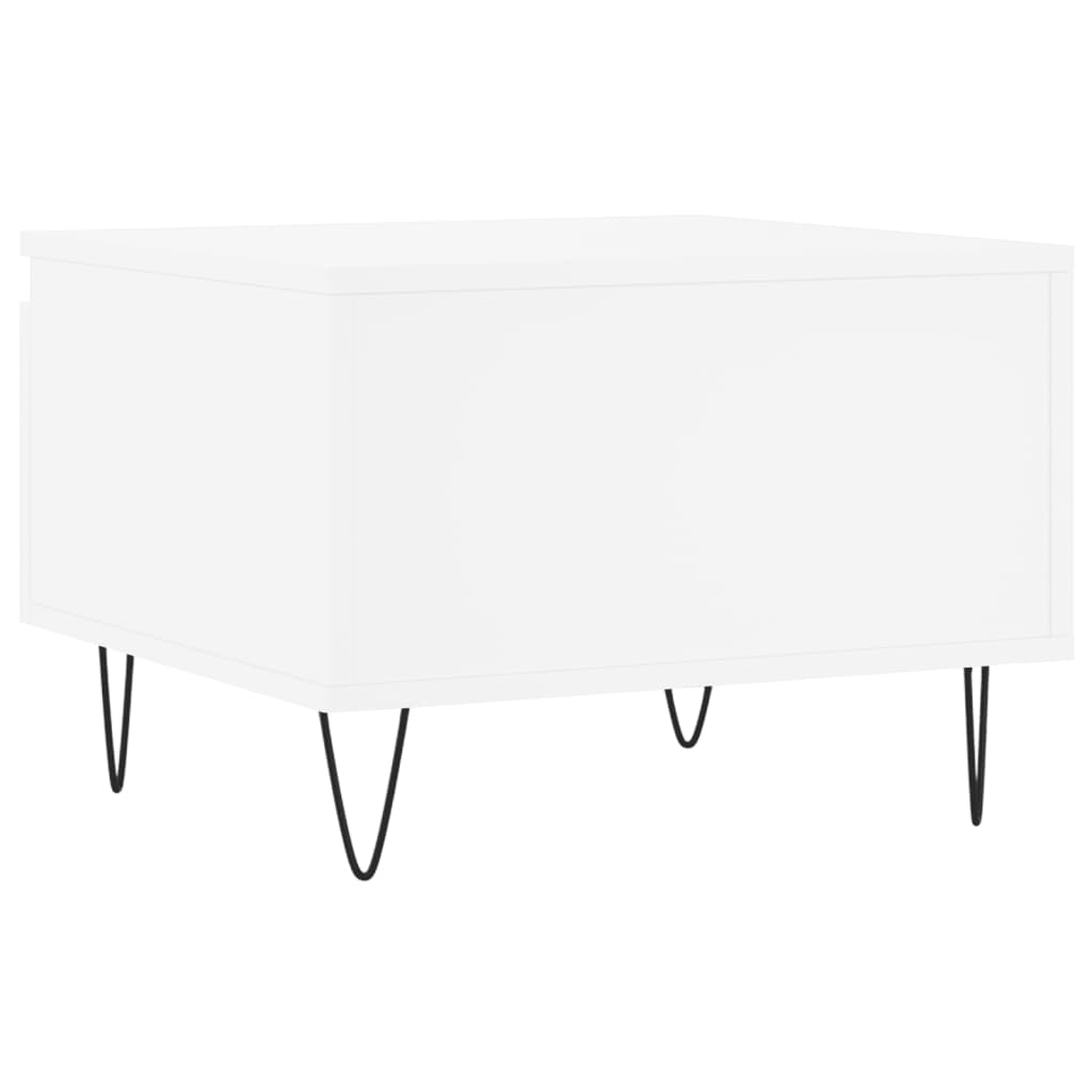 Coffee Tables 2 pcs. White 50x46x35 cm Wood Material