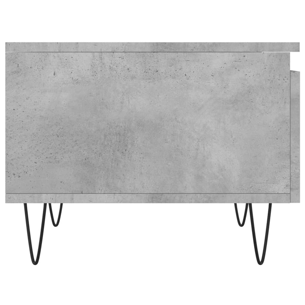 Coffee tables 2 pcs. Concrete grey 50x46x35 cm wood material