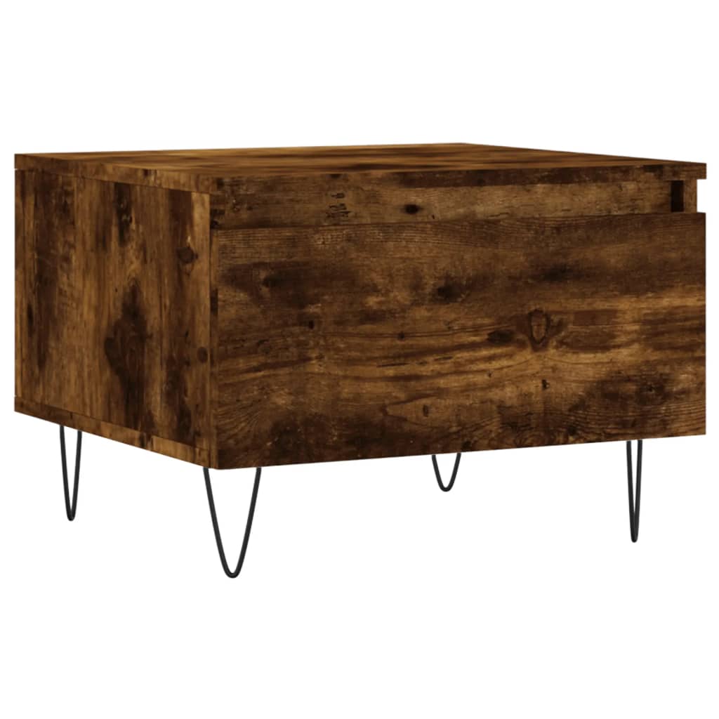 Coffee tables 2 pcs. Smoked oak 50x46x35 cm wood material
