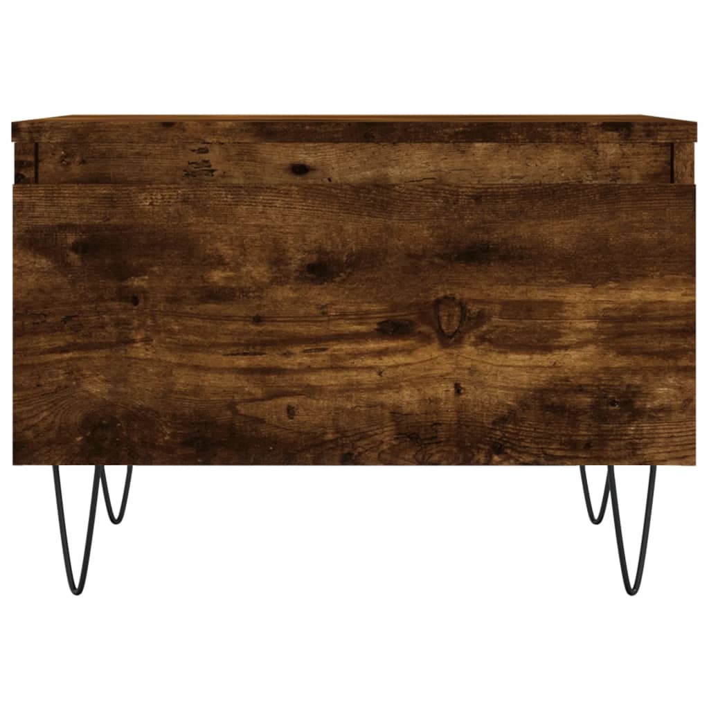 Coffee tables 2 pcs. Smoked oak 50x46x35 cm wood material