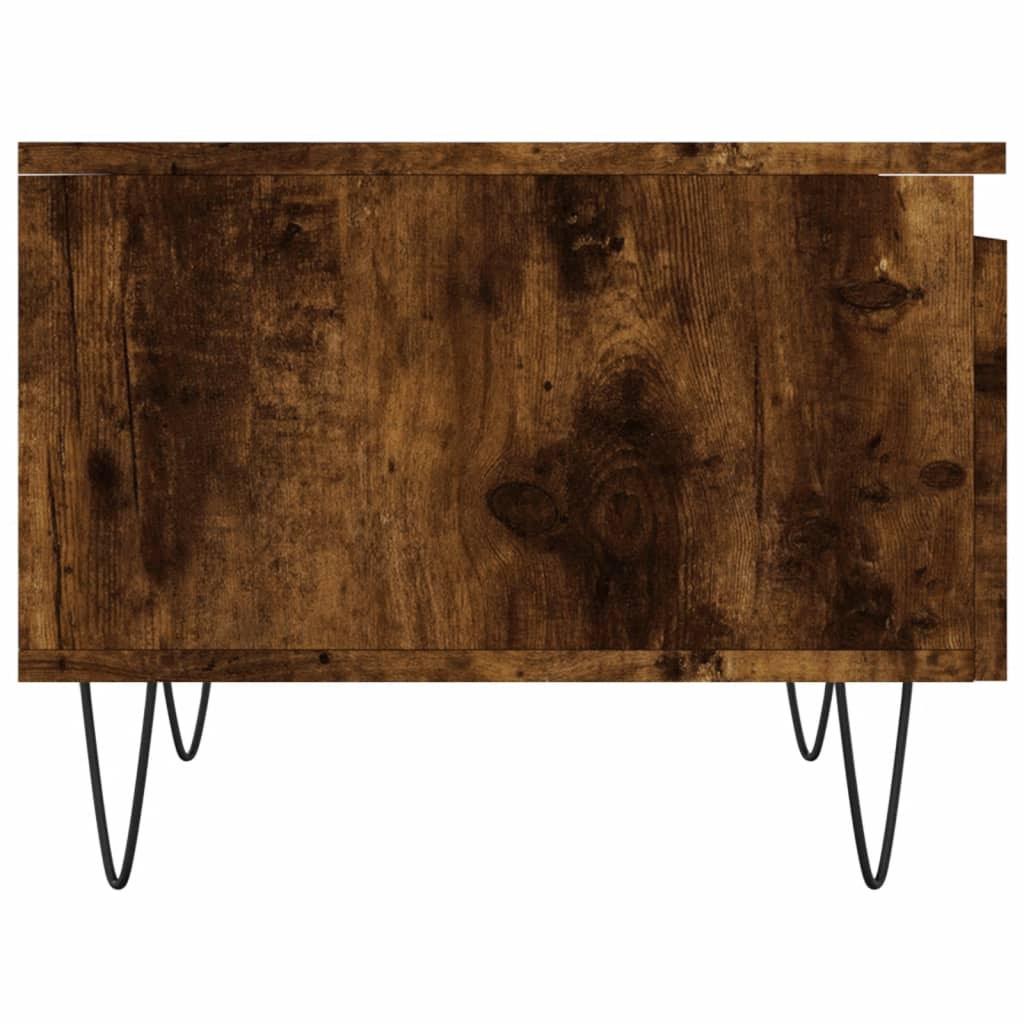 Coffee tables 2 pcs. Smoked oak 50x46x35 cm wood material