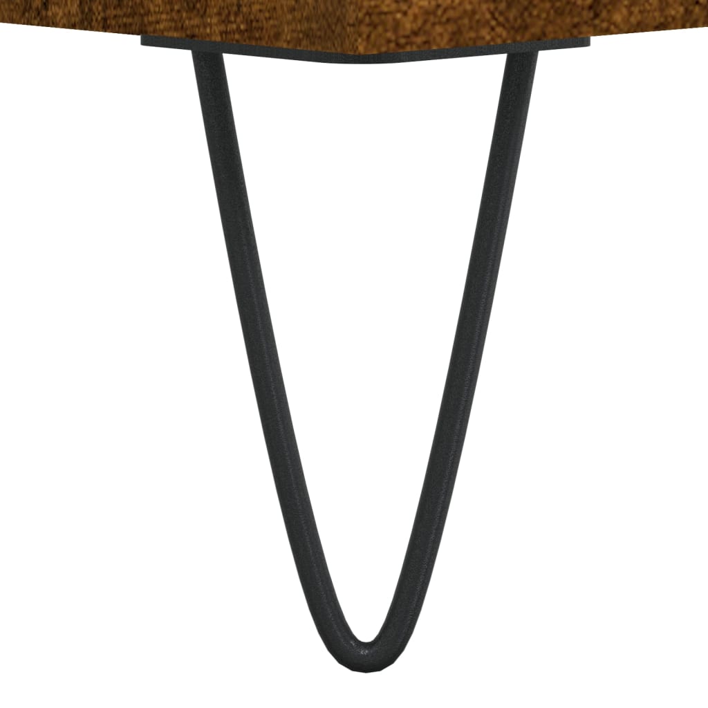 Coffee tables 2 pcs. Smoked oak 50x46x35 cm wood material