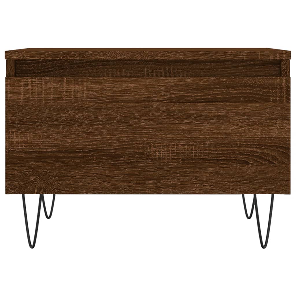 Coffee Tables 2 pcs. Brown Oak Look 50x46x35 cm Wood Material