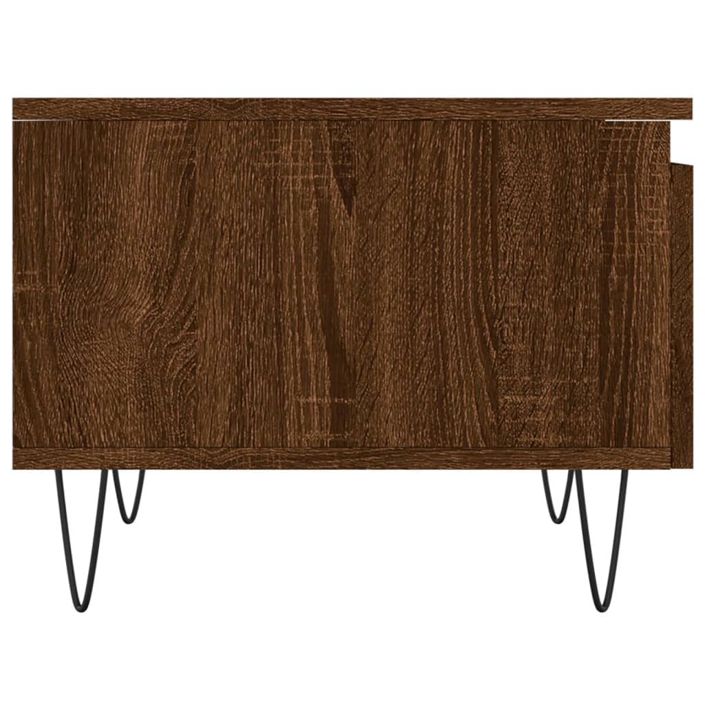 Coffee Tables 2 pcs. Brown Oak Look 50x46x35 cm Wood Material