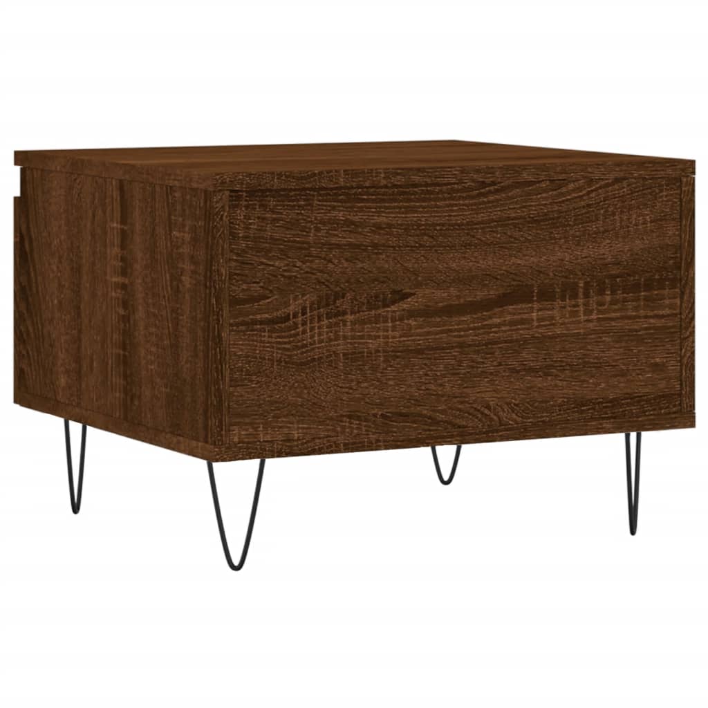 Coffee Tables 2 pcs. Brown Oak Look 50x46x35 cm Wood Material