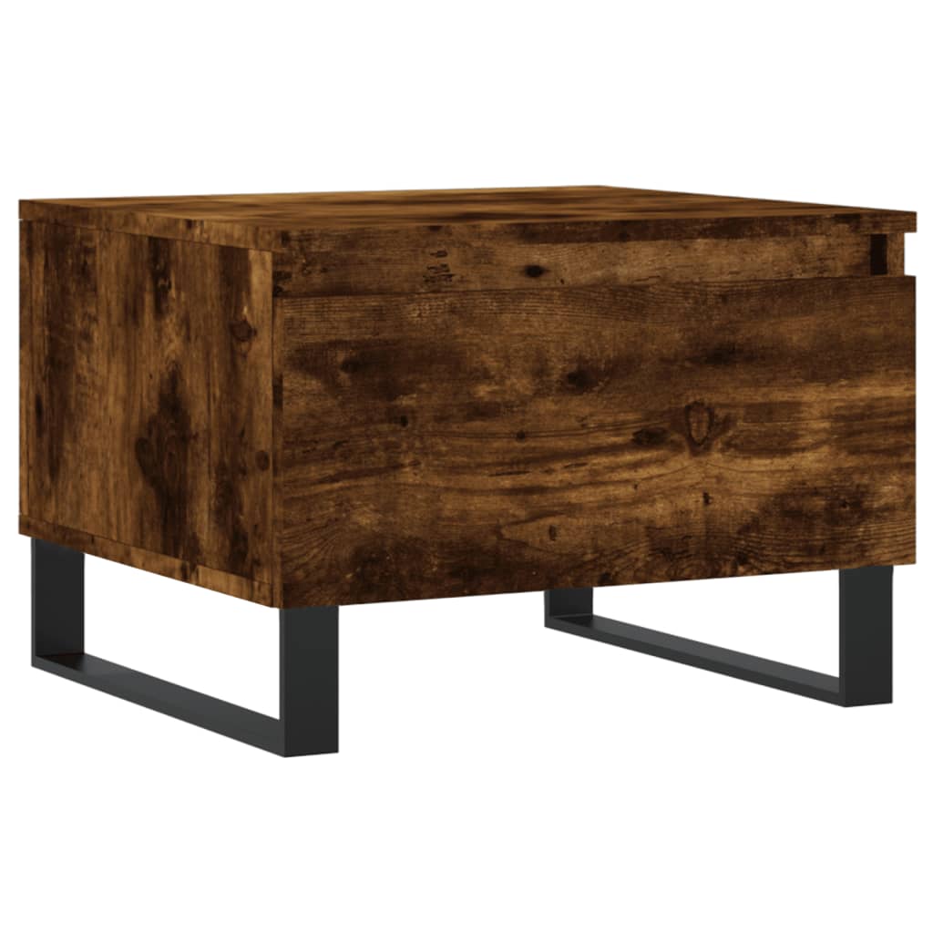 Coffee tables 2 pcs. Smoked oak 50x46x35 cm wood material