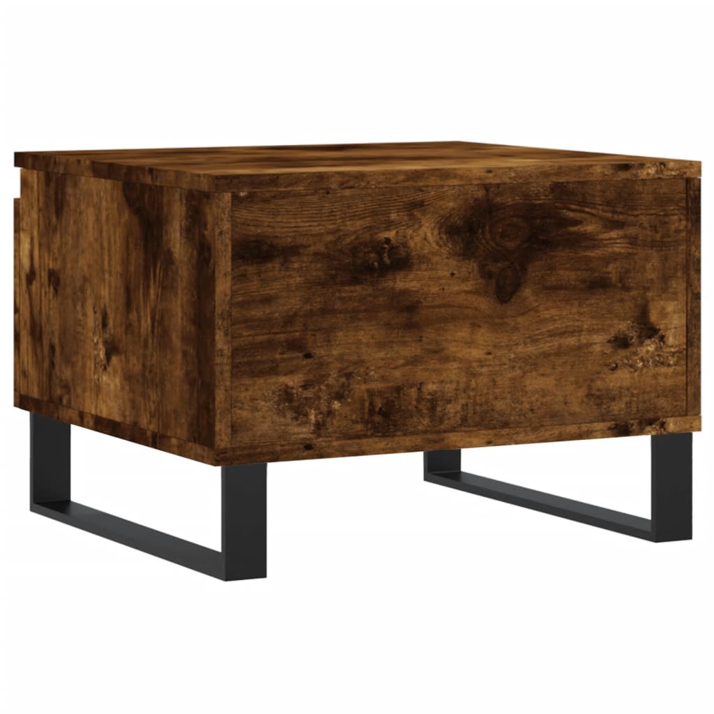 Coffee tables 2 pcs. Smoked oak 50x46x35 cm wood material