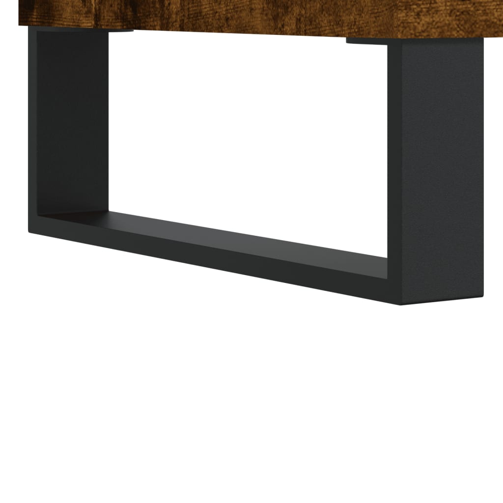 Coffee tables 2 pcs. Smoked oak 50x46x35 cm wood material