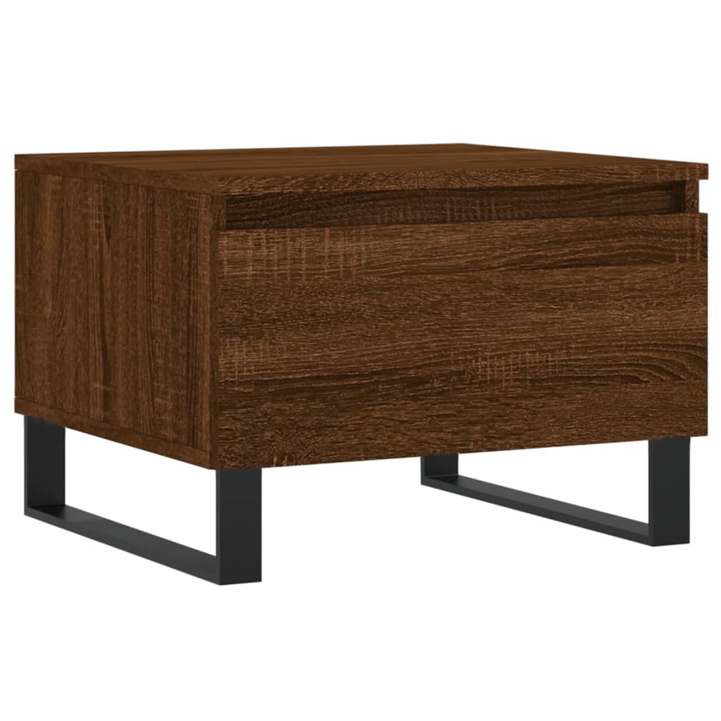 Coffee tables 2 pcs. Brown oak look 50x46x35 cm wood material