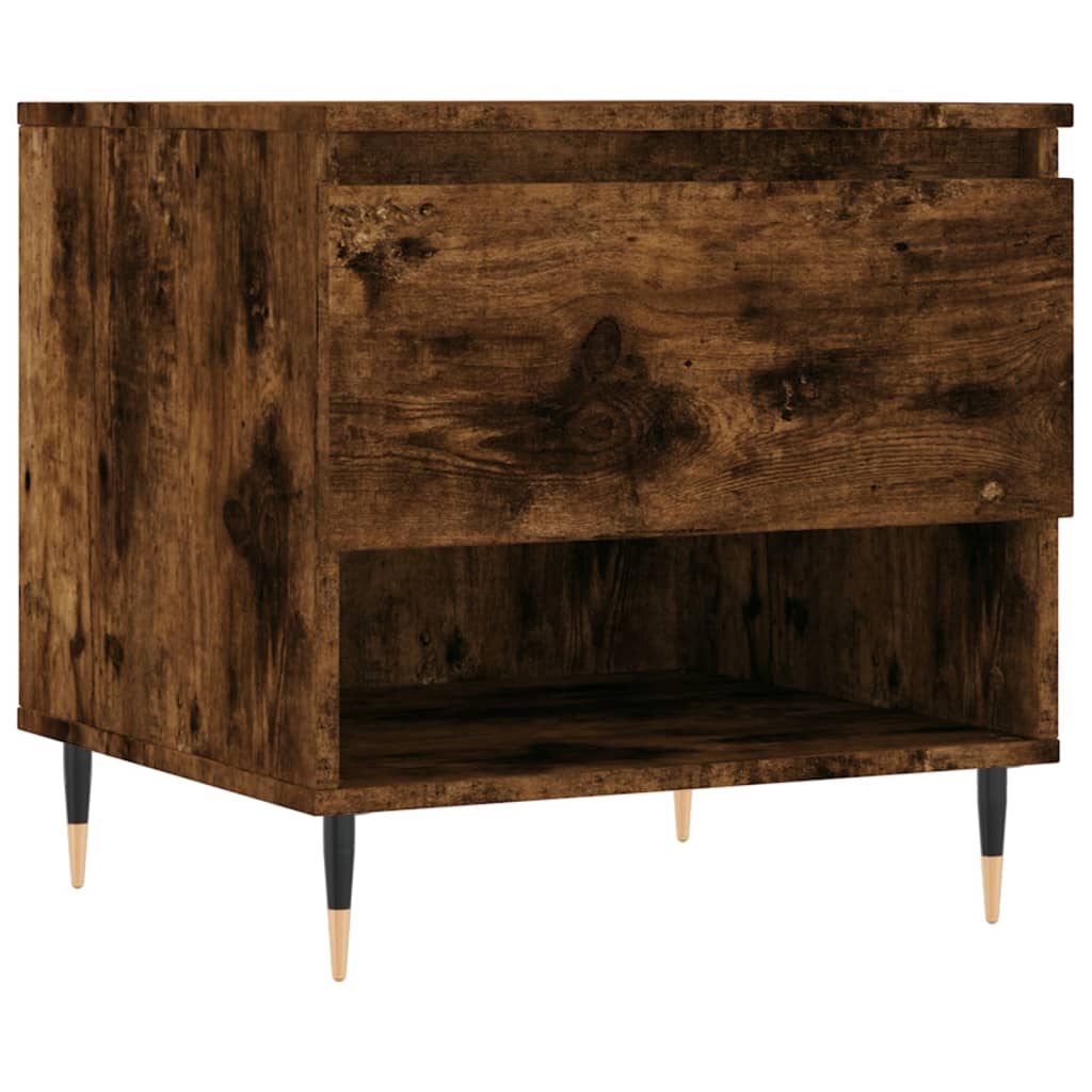 Coffee tables 2 pcs. Smoked oak 50x46x50 cm wood material